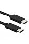 مجموعة من 4 كابلات - كابل USB من النوع C إلى كابل USB من النوع C بطول 1.8 متر - أسود - 5