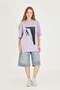 Unisex Cliff Printed Oversize T-Shirt - 4