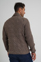 Men's Milk Coffee Shawl Lapel Six Button Double Breasted Wool Coat Cardigan Trist-5353 - 5