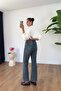 Fiorina Dark Navy Blue Flare Jeans - 4