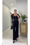Gita Black Belted Cut Straight Leg Jeans - 5