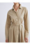 Belted Poplin Shirt Dress for Style Enthusiasts from Uzg Store - 4