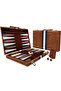 15inch 38cm Backgammon Set Classic Folding Board with Leather Case, Portable Travel Game, Ideal Gift - 6