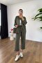 Ilara Khaki Zippered Suit