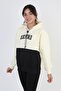 Hooded Oxford Printed Girls' Sweatshirt with Kangaroo Pocket - 7