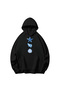 Sea Printed Cotton Hooded Long Sleeve Sweatshirt