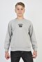 Boys' Sweatshirt with Kangaroo Pocket and Printed Detail - 6