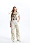 Lcw Vision Gray Crew Neck Printed Short Sleeve Women's T-Shirt - 3