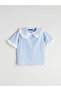 Esvab • Modern & Distinctive Bebe Roba Collar Checkered Embroidered Girls' Shirt