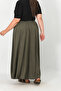 Cotton Piece Mother Skirt with Elastic Waist - 3