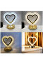 Touch-activated, 3-level lighting and charging heart-shaped light decor stand, 16 x 19 cm - 8