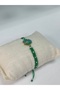 D'Oro Green Daisy Bracelet