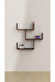 3-Piece Brown Floating Wall Shelves – Wall-Mounted Storage for Books, Decor & Accessories - 2