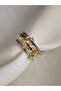 Steel Ring Silver Gold 3 Pieces 316L Quality Stainless Water Resistant - 4