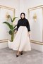 Women's Hijab Stylish Modern Strawberry Pocket Skirt with Elastic Waist - 2