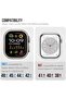 Apple Watch 49mm 46mm 45mm 44mm 42mm | Sports Liquid Silicone Rubber Band with Stainless Steel Adapter | Dark Blue - 4
