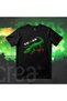 Texas Crocodile Design Printed Cotton Crew Neck T-Shirt Black - 4