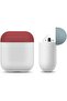 Ozone Duo Series AirPod Case with Portable Keychain Silicone Cover for AirPod 1/Airpod 2 White - 3