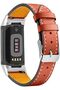 Leather Watch Band | Fitbit Charge 5 Smart Watch| Orange