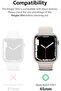 Slim Case For Apple Watch 7 45mm [2 Pack] - Clear / White - 4