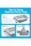 Replaced Waste Bags-2 Rolls, Cat Litter Waste Receptacles Bags for M1 Open-Top Self-Cleaning - 4