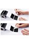 Chalkboard Label Sticker With Silver Rectangle [120 Pcs Waterproof][1 Rolls 1 Silver Chalk M - 5
