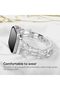 Apple Watch 38mm 40mm 41mm 42mm | Diamond Metal Watch Band | Silver - 6