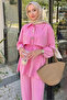 Women's Stylish Button Detailed Alician Hijab Set - 3