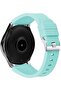 Watch Strap for Samsung Galaxy Watch 46mm Vertical Stripe Texture Silicone Watch BandLight Blue - 2
