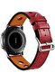 Strap for Galaxy Watch 46mm, 22mm PU Leather Watch Band For Galaxy Gear S3 Frontier/ClassicRed - 2