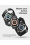 Apple Watch Ultra 2 / 1 [Watch Band + Case] | Fusion-X Guard Series | Black (White Index) - 6