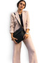 Genuine Leather Clutch Bag - Black Large Size Portfolio Bag - Stylish and Modern Handbag for Women