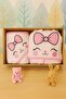 3 Piece Boxed Baby Bathrobe Set - Rabbit