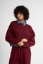Sweatshirt with Shirt Cuff Detail - 2