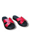 Genuine Leather H Detailed High Sole Slippers - 8
