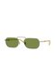 1020 Eşref Tek Sunglasses (Silver/Green Glass) - 4