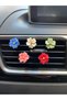 2Pcs Pastel Flower Petal Resin Flower Torpedo Car Accessory - 2