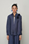 Women's Double Rose Embroidered Solid Color Shirt on the Front