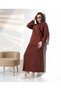 Women's Long Pleated Skirt Blouse Casual Knitwear Set - 5