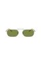1020 Eşref Tek Sunglasses (Silver/Green Glass) - 5