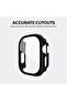 Matte Watch Cover | Apple Watch Ultra 49mm Case with Screen Protector Pack of 4 - 4