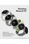 Google Pixel Watch | Bezel Styling Case Adhesive Frame Ring Cover | Silver - 7