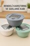 4 Prc Slanted Grater Mixing Plastic Mixer Bowl Mix Color - 2
