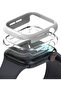 Slim Case For Apple Watch 10 46mm| Bezel [Frame Only] - Thin Cover- Clear + Light Gray