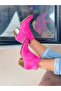 Dalida Fuchsia Calf Suede 6 cm Heel Dallas Short Boots - 5