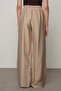Women's Solid Color Elastic Waist Wide Leg Pants - 5