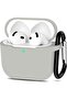 for AirPods 4 Silicone Case Cover (2024), Full Body Protective Shock-Resistant Silicone Case - 2