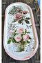 Service Plate Rose Collection No:7 Handmade Romantic Presentation Plate