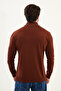 Striped Slim Fit Half Turtleneck Men's Knitwear Sweater Tile - 11568.25K - 3
