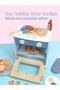 -Kids Wooden Oven Playset – Baking Pretend Toy Set - 4